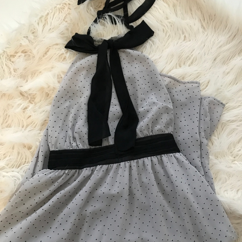 VIctoria's Secret Polka Dot Chiffon Halter Dress